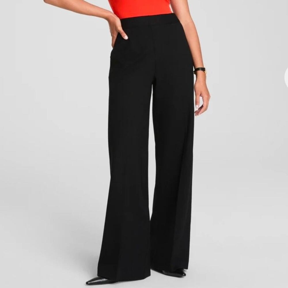 SPANX Black Wide-Leg Pants